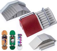 Tech Deck Ultimate Street Spots Pack with 3 Fully Assembled Exclusive Boards, Coast to Coast Edition, Multicolor