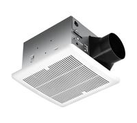 Tech Drive Super Quiet 110 CFM, 1.5 Sone Bathroom Ventilation and Exhaust Fan with Humidity Sensor, No Attic access Needed Installation, Ceiling Mounted Fan,White