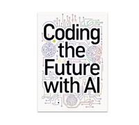 Tech Enthusiast Poster Print 13x19, Coding the Future with AI Wall Art, Programmer Developer Office Decor
