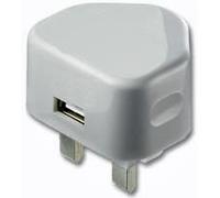 Tech Express USB mains adapter 1.0 amp (1000mA). Ideal replacement for iPh, Smart Phones, MP3 players, CD Discman Players, and other USB powered devices. Electric power USB, UK plug (White)