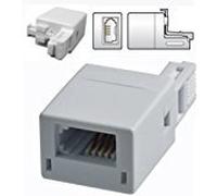 Tech Express VoIP Broadband Router Phone Adapter, Plug in UK Phones into RJ11 Socket on Router, Compatible with most BT Telephones, Digital Voice 28TE5270, RJ11 USA, Irish Plug to BT Socket
