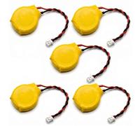 Tech-Fan © 5 Pack CR2032 Lithium Battery 3V CMOS RTC BIOS 2 Pin Connector Compatible Lenovo ThinkPad A20m A20p A21e A21m A21p A22e A22m A22p A30 A30p A31 A31p