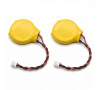 Tech-Fan CR2032 Lithium 3V Battery, 2 Pack, CMOS RTC BIOS, 2 Pin Connector, Compatible with Lenovo ThinkPad Z60e, Z60i, Z60m, Z60p, Z60t, Z61e, Z61m, Z61p, Z61t