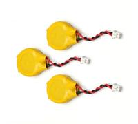 Tech-Fan CR2032 Lithium 3V Battery, 3 Pack, CMOS RTC BIOS, 2 Pin Connector, Compatible with Lenovo ThinkPad R40, R40e, R50, R50e, R50p, R51, R51e, R52, R60, R60e, R61, R61i, R400, R500 Series