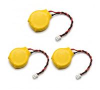 Tech-Fan CR2032 Lithium 3V Battery, 3 Pack CMOS RTC BIOS Memory, Real Time Clock, 2 Pin Connector - Compatible with Lenovo ThinkPad E220s, E420s, E420-E495, E520-E595, E14, E15, E16