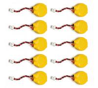 Tech-Fan CR2032 Lithium Battery 3V Pack of 10 CMOS RTC BIOS Battery Compatible with Lenovo ThinkPad T400 T400s T410 T410s T420 T420s T430 T430s T470s T480 T500 T510, 2 Pin Connector