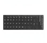 Tech-fan Portuguese Keyboard Sticker - Matte Replacement Sticker (Black Background, White Lettering) - Universal for Laptop, Desktop and Mac