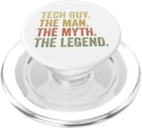Tech Guy The Man The Myth The Legend Funny IT Support PopSockets PopGrip for MagSafe