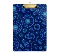 Tech Innovation Leopard Print Clipboard Automotive Waterproof For School Teacher Supplies Basic Size 9 x 12