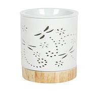 Tech Island Ceramic Wax Melt Burner, Wax Melts, Aromatherapy and Air Freshener - Dragonfly Room Decor