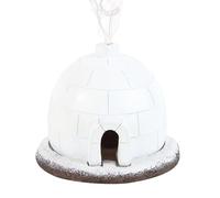 Tech Island Incense Holder, Cone Burner, Incense Burner Ceramic Gingerbread House, Aromatherapy Diffuser, Essential Cone Diffusers For Home, Room Décor (Winter Igloo)