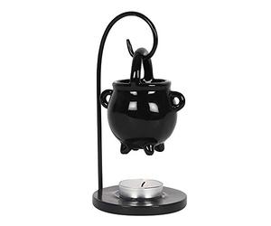 TECH ISLAND Oil Burner, Hanging Cauldron Cut Out Oil Burner Essential Oils and Wax Melt Burner Warmer Tea Light Holder Fragrance the Home Aromatherapy Witchcraft