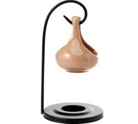 TECH ISLAND Oil Burner, Hanging Teardrop Cut Out Oil Burner Essential Oils and Wax Melt Burner Warmer Tea Light Holder Fragrance the Home Aromatherapy Witchcraft (Hazel Brown)