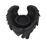 Tech Island Tealight Holder Candle Holders Raven Wings Heart-Shaped Cut Out. Shelf Ornament Tea light Candle Holders For Home Decor Living Room