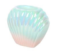 Tech Island Wax Burner, Ceramic Iridescent Shell Oil Burner, Wax Melt Burners, Wax Melts, Aromatherapy Diffuser, Oil Diffuser, Essential Oil For Diffusers For Home Decor, Room Décor