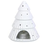 Tech Island Wax Burner, Ceramic Oil Burne, Wax Melts, Aromatherapy Diffuser, Oil Diffuser, Essential Oil For Home, Room, Christmas Décor (White)