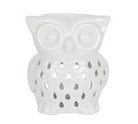 Tech Island Wax Burner, OwlCeramic Wax Melt Burners, Wax Melts, Aromatherapy Diffuser, Oil Diffuser, Essential Oil for Diffusers for Home Decor, Air Fresheners, Room Décor (White)