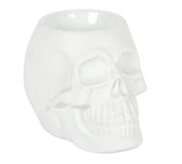 Tech Island Wax Melt Burner, Ceramic Skull Shape Oil Burner, Essential Oils Scente, Aroma Diffuser wax Warmer Aromatherapy Candle Holder