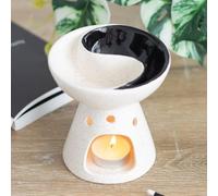 Tech Island Wax Melt Burners, Ceramic Dual Oil Burner, Tea Light Lamp Wax Melts, Aromatherapy Diffuser, Essential Oil Diffusers for Home Decor