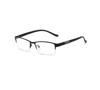 TECH-LINE-DIRECT FASHION ACCESSORIES Blue Light Blocking Glasses Eyeglasses Rectangle Frame UK Men/Women (Black Frame + Clear Lens)