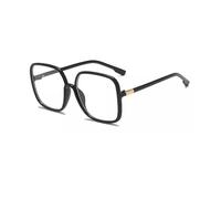 TECH-LINE-DIRECT FASHION ACCESSORIES Blue Light Blocking Glasses women Anti Glare UV Filter Computer Gaming Glasses Retro square Eyeglasses (Black)