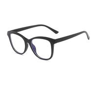 TECH-LINE-DIRECT FASHION ACCESSORIES Cat Eye Clear Lens Blue Light Blocking Glasses Womens UV420 Fashion Eyeglasses (Black Frame + Clear Lens)