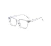 TECH-LINE-DIRECT FASHION ACCESSORIES Mens Womens Retro Square Eyewear Unisex UK Black/Clear Colour (Clear Frame + Lens)