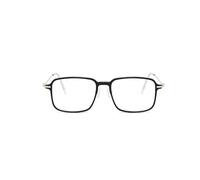 TECH-LINE-DIRECT FASHION ACCESSORIES Retro Square Blue Light Glasses - Classic Frame Style, Anti-Glare Lenses, Unisex Screen Protection Eyewear (Black Frame + Clear Lens)