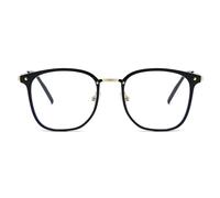 TECH-LINE-DIRECT FASHION ACCESSORIES Round Anti Blue Light Glasses for Gamers - Eye Protection for PC & Console Use, Lightweight & Stylish (Black Frame + Clear Lens)