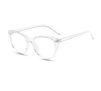 TECH-LINE-DIRECT FASHION ACCESSORIES Women Spectacle frame Cat Eye Glasses clear lens Optical Eyeglasses New Eyewear (Clear Frame + Clear Lens)