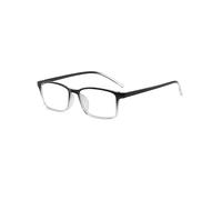 TECH-LINE-DIRECT FASHION Plastic Unisex Anti Blue Light Glasses Rectangle Computer Black Frame Men/Women UK (Black/Clear Frame + Clear Lens)