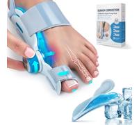 Tech Love Bunion Corrector Big Toe Straighteners, Upgraded Knob Double Correction, Bunion Pad with Cooling Gel for Big Toe Relief Hammer Toe Straightener, Suitable for Left and Right Feet, 1PC