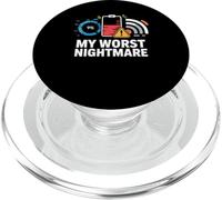Tech My Worst Nightmare Low Battery Wifi Icon PopSockets PopGrip for MagSafe