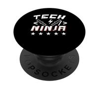 Tech Ninja It Programmer Programming PopSockets Adhesive PopGrip