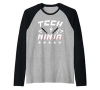 Tech Ninja It Programmer Programming Raglan Baseball Tee