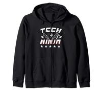 Tech Ninja It Programmer Programming Zip Hoodie