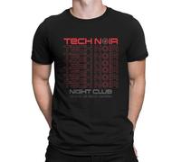 TECH Noir The Terminator Tshirt Top Cotton Large O-Neck Men's Tops Casual Men T Shirt Black XL Black L
