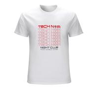 Tech Noir The Terminator Tshirt Top Cotton Large O-Neck Men's Tops Casual Men T Shirt White L