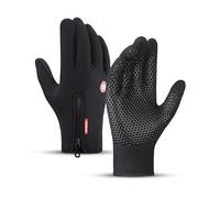 TECH-PI Cycling Gloves For Men and Women Waterproof Thermal Gloves Winter Warm Gloves Touch Screen Gloves Bike Accessories For Outdoor Sports Running Hiking Dog Walking (S)