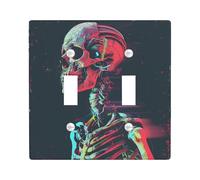 Tech Punk Thermoplastic Wall Plates for Switch - Neon Halloween Decor for Wall Decor - Thermoplastic Wall Plates - Standard Size - Double Rocker