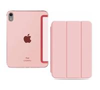 [TECH SHEK] Smart for iPad 10th Generation Case 2022, Slim Stand Hard PC Translucent Back Shell Smart Cover Case for iPad 10th Gen 10.9 inch 2022, Support Touch ID, Auto Wake/Sleep (Rose Glad)