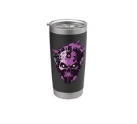 Tech Skull Futuristic Mechanical Skull Bot Future Technology Stainless Steel Insulated Tumbler