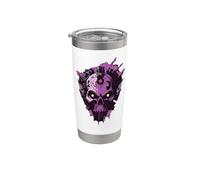 Tech Skull Futuristic Mechanical Skull Bot Future Technology Stainless Steel Insulated Tumbler