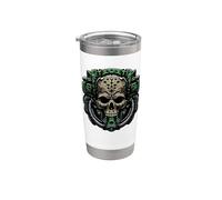 Tech Skull Futuristic Mechanical Skull Bot Future Technology Stainless Steel Insulated Tumbler