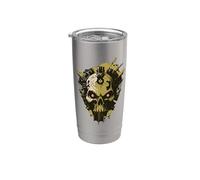 Tech Skull Futuristic Mechanical Skull Bot Future Technology Stainless Steel Insulated Tumbler