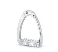 Tech Stirrups Jumping and Cross Country/Safety Stirrups Flat Venice Evo, Silver Silver, Adult