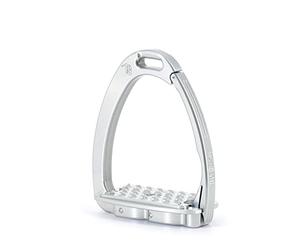 Tech Stirrups Jumping and Cross Country/Safety Stirrups Flat Venice Evo, Silver Silver, Adult