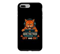 Tech Support Angry Gamer Cat Turning It Off And On Case for iPhone 7 Plus/8 Plus