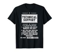 Tech Support Definition Funny Computer IT Geek T-Shirt