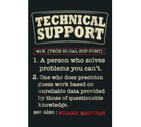 Tech Support Definition Funny Computer Nerd Gift: Notebook Planner - 6x9 inch Daily Planner Journal, To Do List Notebook, Daily Organizer, 114 Pages